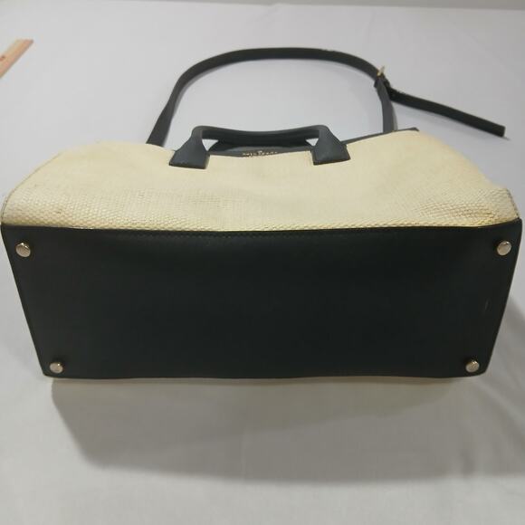 Kate Spade Handbag New York Cameron Street Shell Staci Straw Medium Tote Raffia - Picture 8 of 16